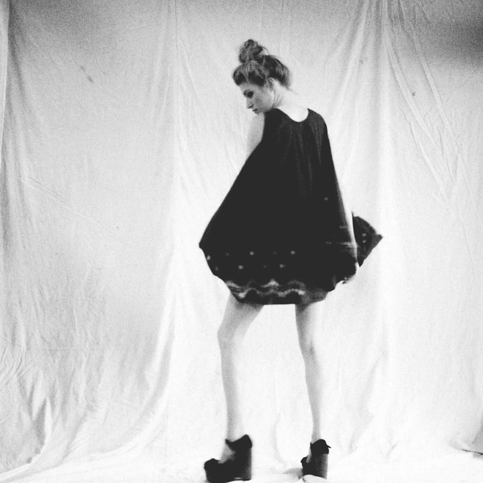 Little black dress, fine art fashion photography